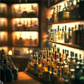 liquor store shelving